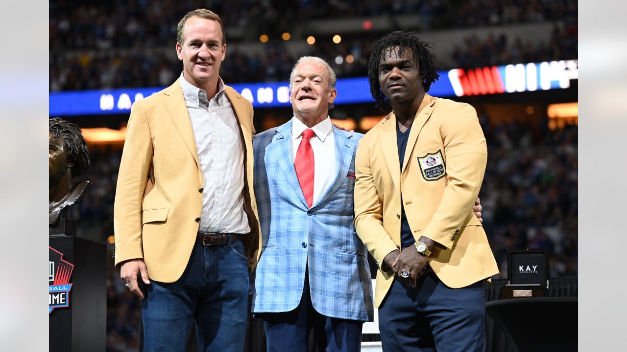 Edgerrin James praises Peyton Manning, talks work ethic in HOF speech