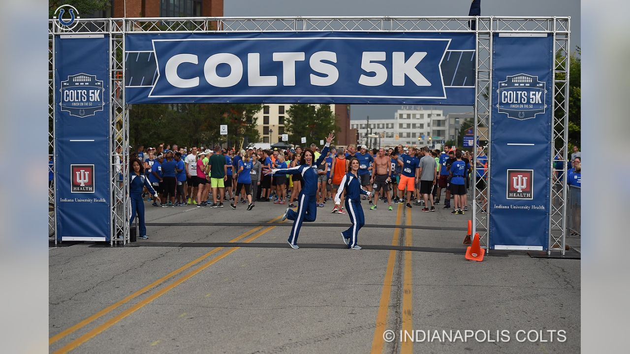 Colts fans race to the finish line in the return of the Colts 5K 