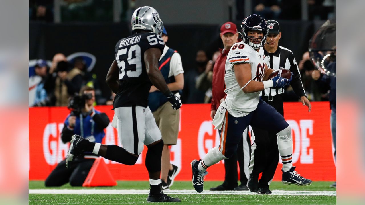 LONDON, ENGLAND - OCTOBER 06 2019: Tight End Trey Burton of The