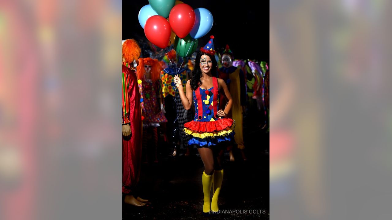 October 31, 2021: Indianapolis Colts cheerleader performs in Halloween  costume during NFL, American