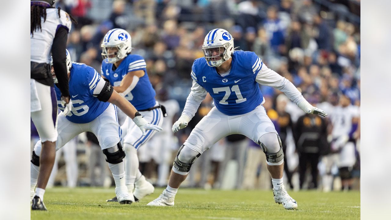 Indianapolis Colts tackle Blake Freeland (73) in action during the