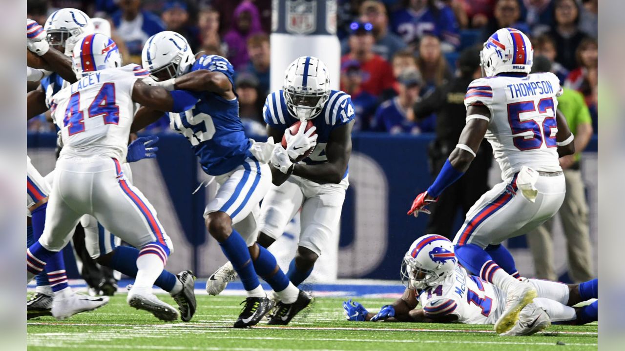 Indianapolis Colts running back Aca'Cedric Ware (38) during NFL football  preseason game action between the