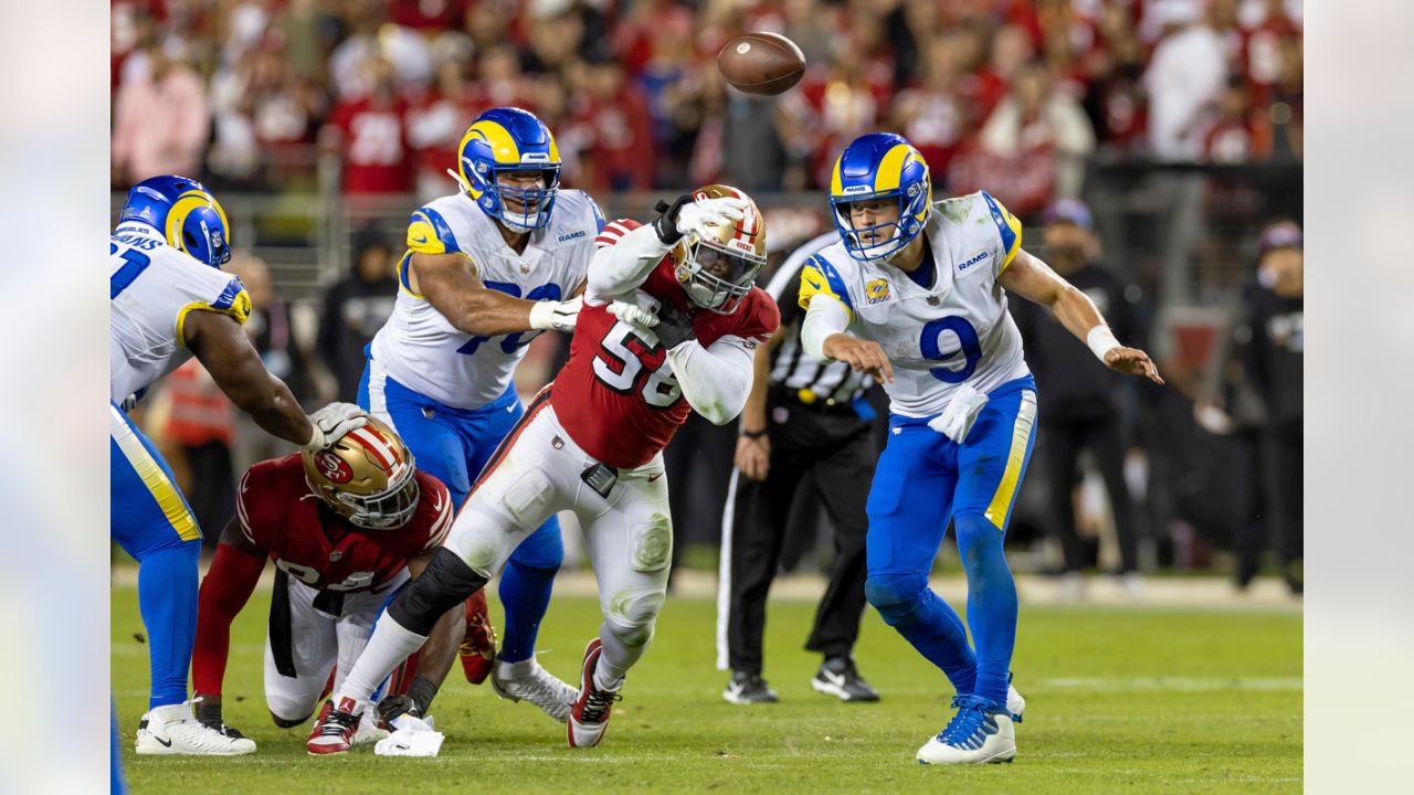 San Francisco 49ers linebacker Samson Ebukam (56) against the Los