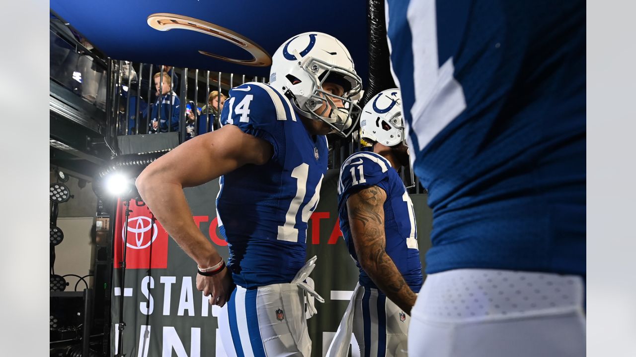 Indianapolis Colts wide receiver Alec Pierce (14) in action during