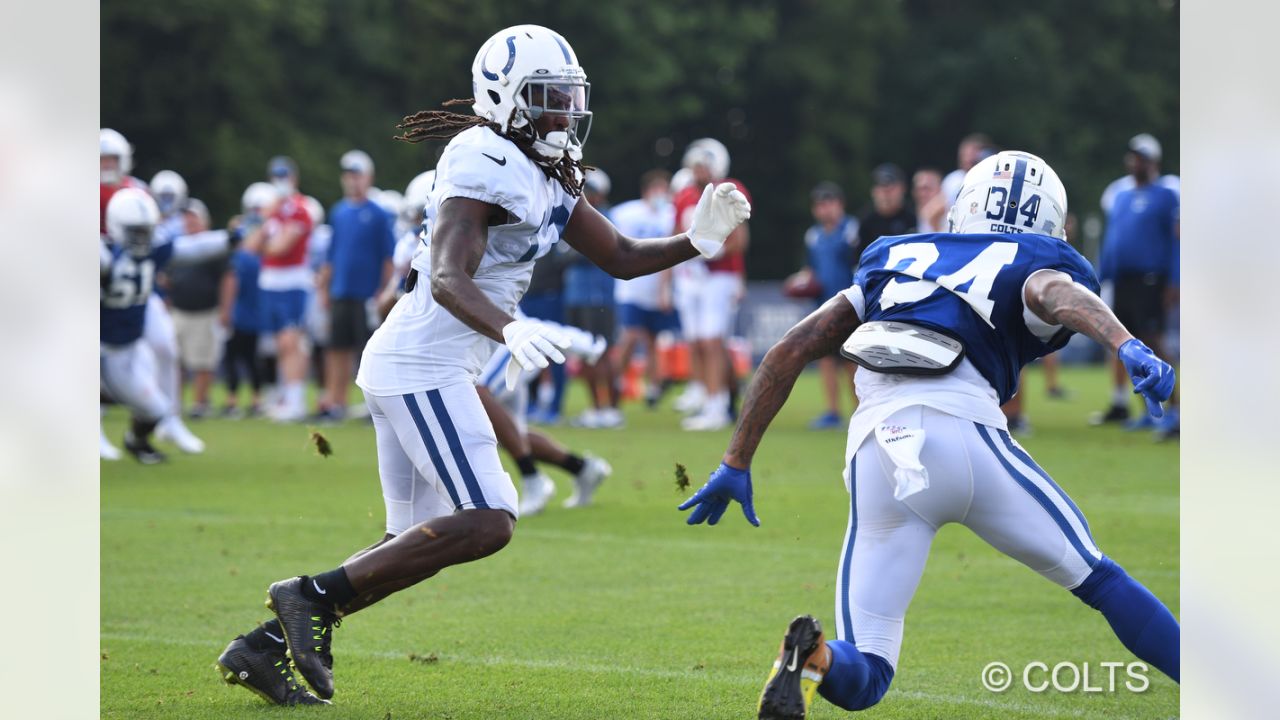 Indianapolis Colts wide receiver Mike Strachan (17) in action during an NFL  preseason football game against the Minnesota Vikings, Saturday, Aug. 21,  2021 in Minneapolis. Indianapolis won 12-10. (AP Photo/Stacy Bengs Stock  Photo - Alamy