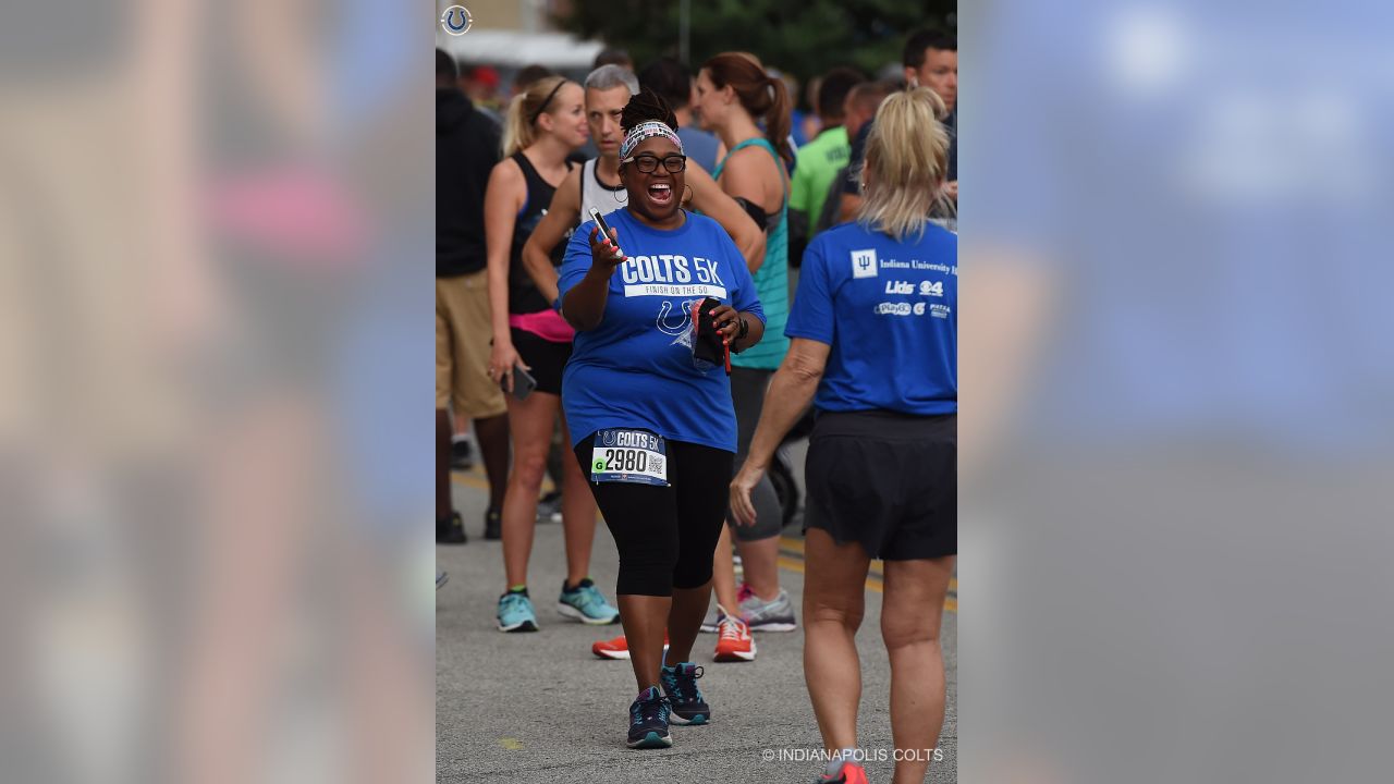 Colts fans race to the finish line in the return of the Colts 5K 