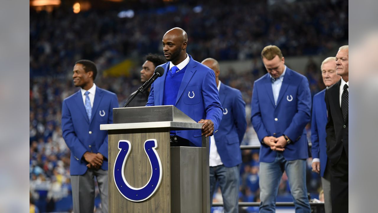 Surrounded By Former Teammates, Reggie Wayne Is Inducted Into