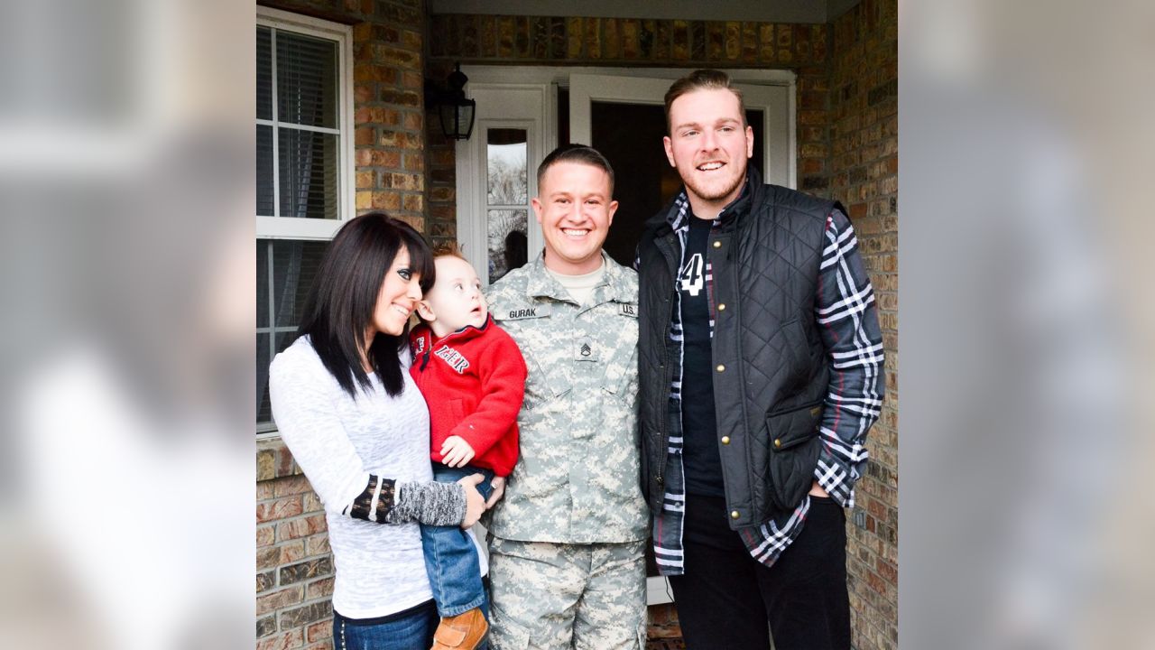 Colts Pat McAfee makes a soldier and his family's day at Lucas Oil Stadium.  • Wish For Our Heroes