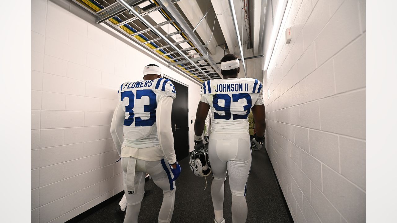 Indianapolis Colts defensive tackle Eric Johnson (93) on the