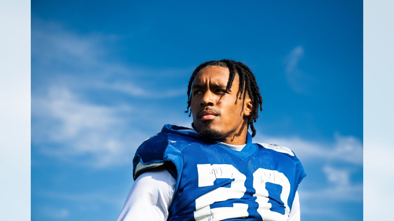 Indianapolis Colts defensive back Rodney Thomas II (25) looks to the  sidelines during an NFL football game against the Jacksonville Jaguars,  Sunday, Oct. 16, 2022, in Indianapolis. (AP Photo/Zach Bolinger Stock Photo  - Alamy