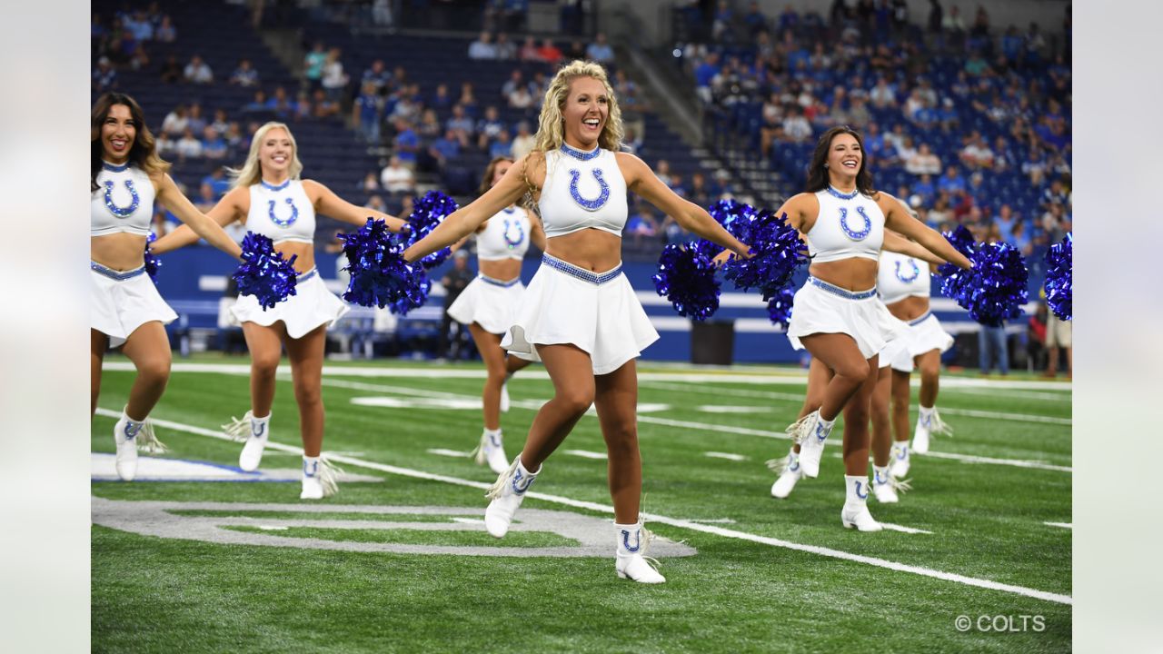 October 31, 2021: Indianapolis Colts cheerleader performs in