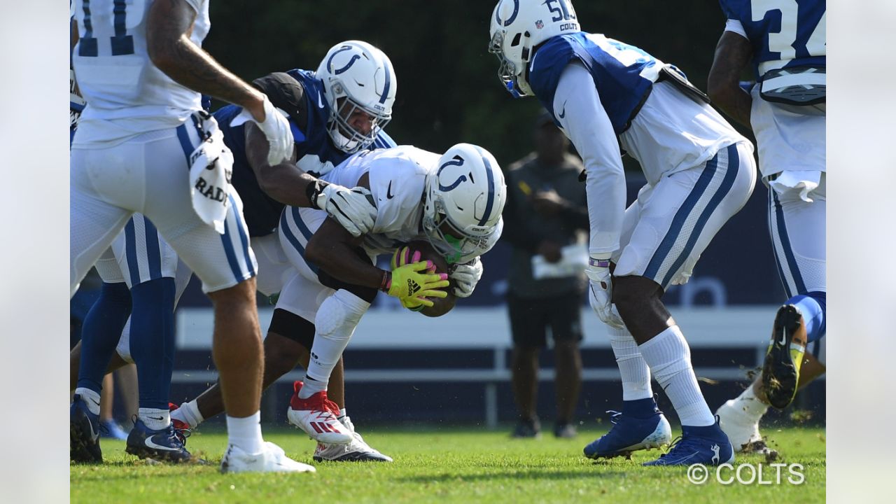 Frank Reich on Michael Strachan, Sam Ehlinger, position battles