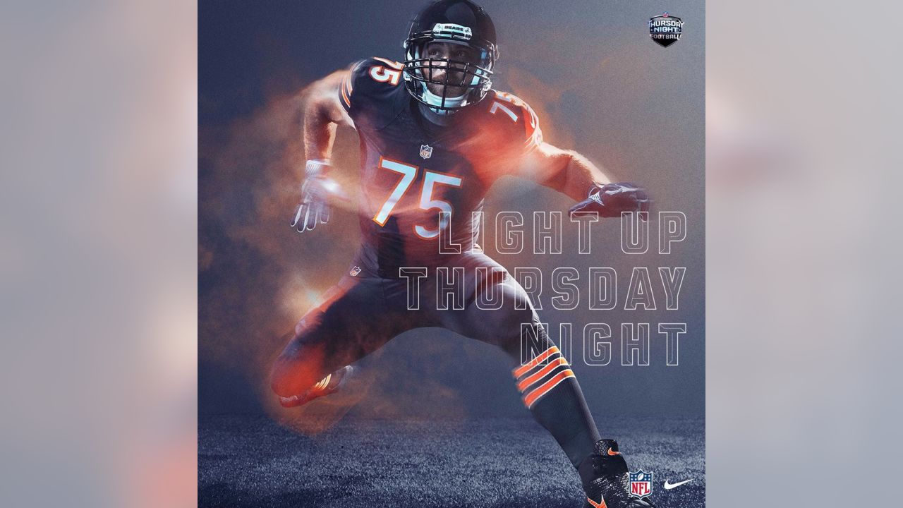 Chicago Bears NFL color rush jersey