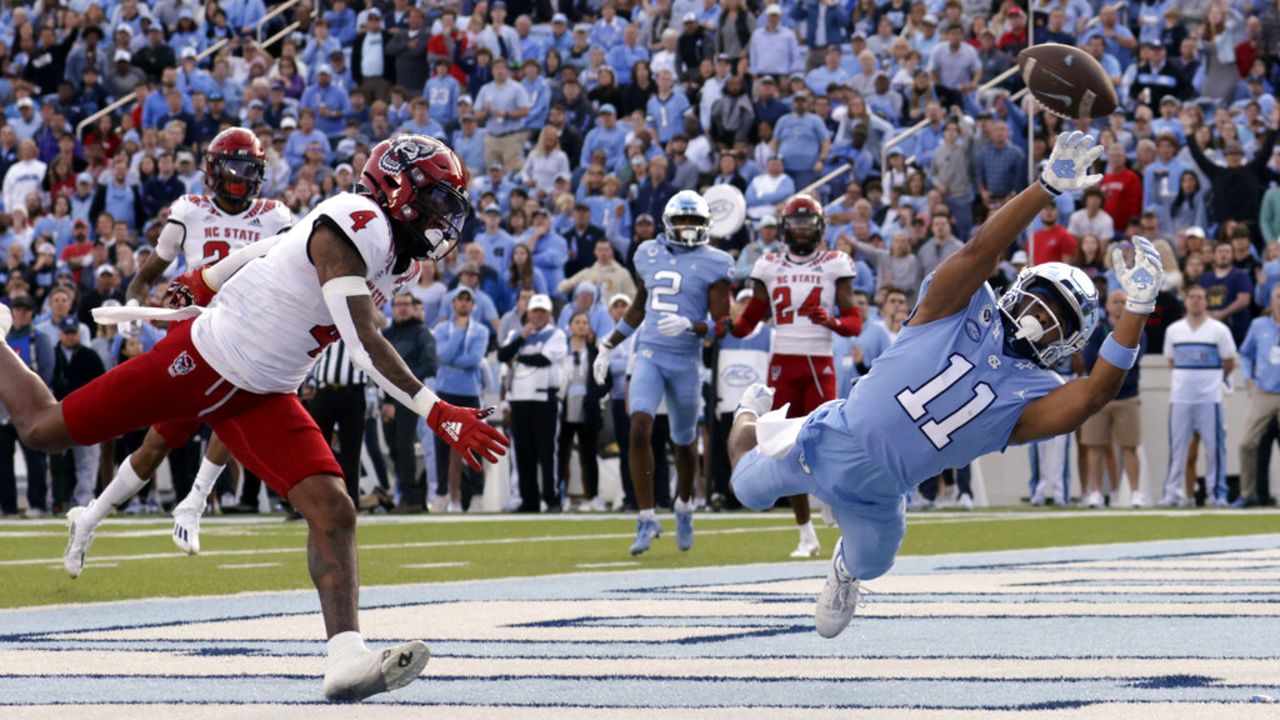 UNC football's Josh Downs shows wide receiver skills ahead of NFL