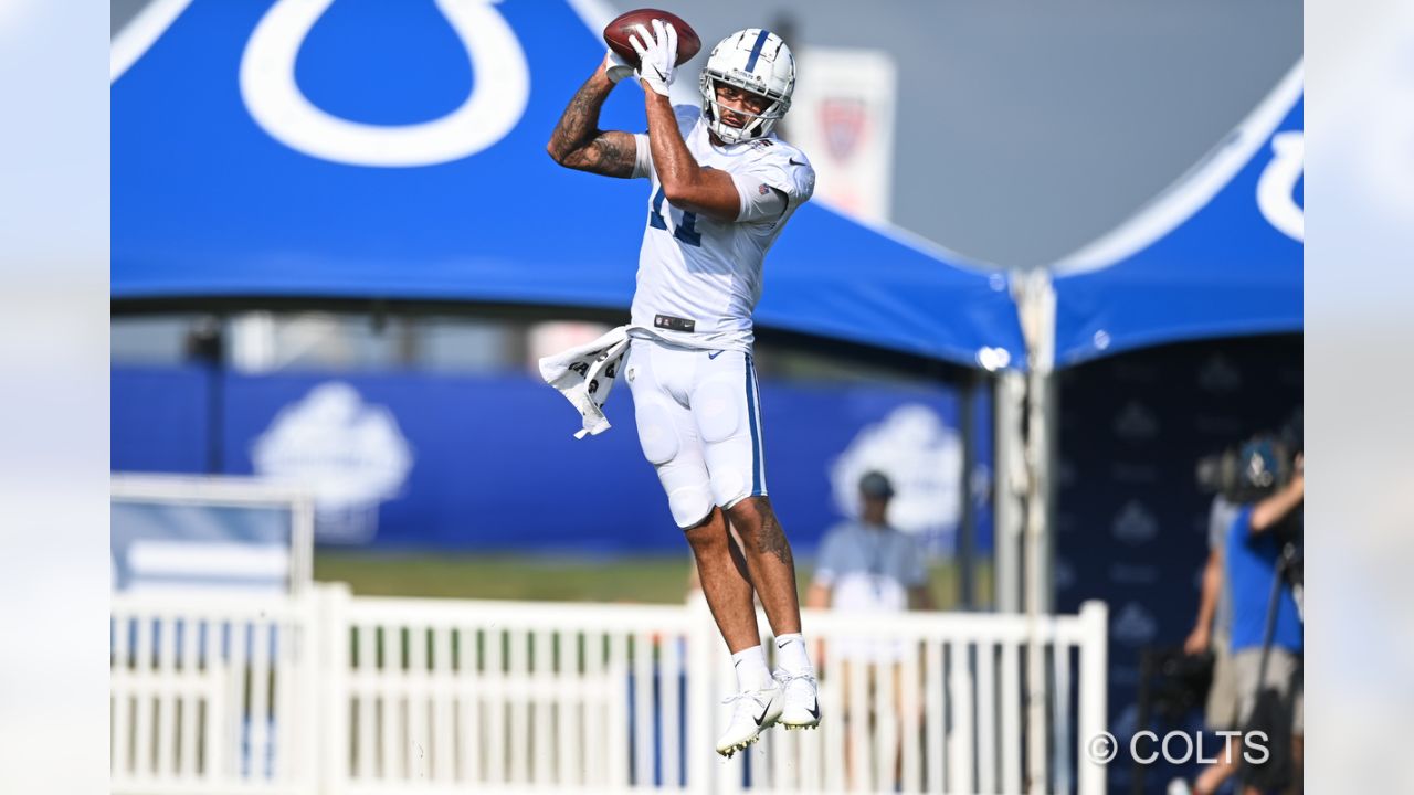 Indianapolis Colts wide receiver Mike Strachan (17) in action during an NFL  preseason football game against the Minnesota Vikings, Saturday, Aug. 21,  2021 in Minneapolis. Indianapolis won 12-10. (AP Photo/Stacy Bengs Stock  Photo - Alamy