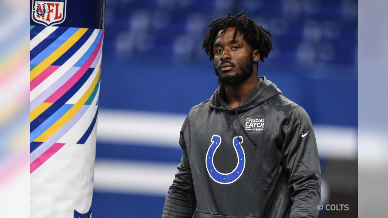 Colts DE Kemoko Turay, No. 1 on the depth chart, returns to practice