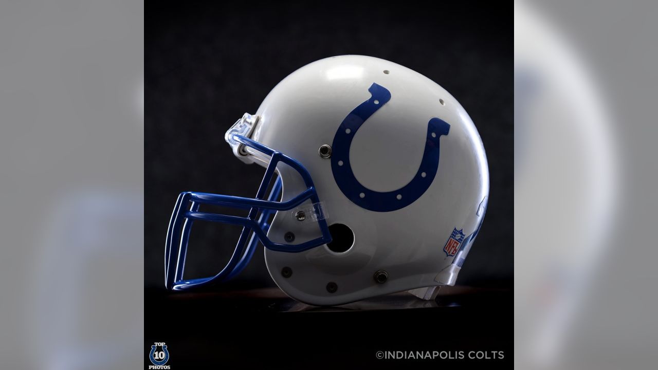 Indianapolis Colts Blue Football Helmet w/ Horseshoe Logo type Die-Cut  MAGNET