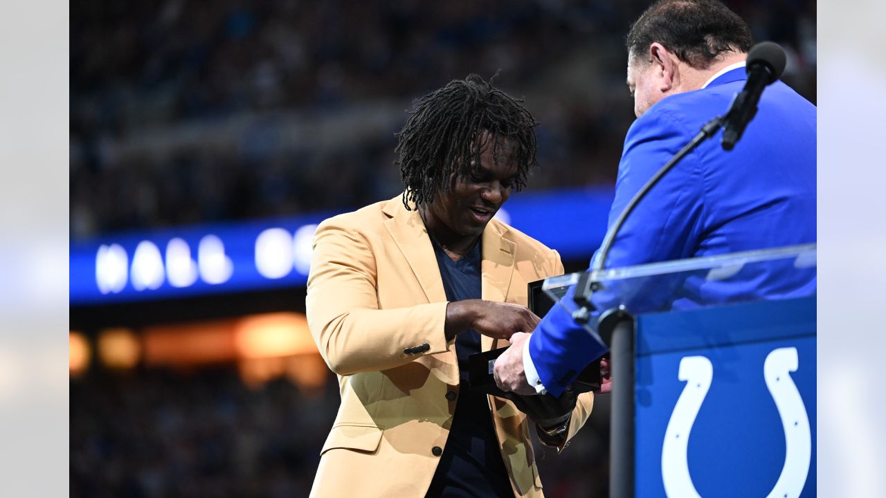 Edgerrin James sharing Hall of Fame ring ceremony experience with