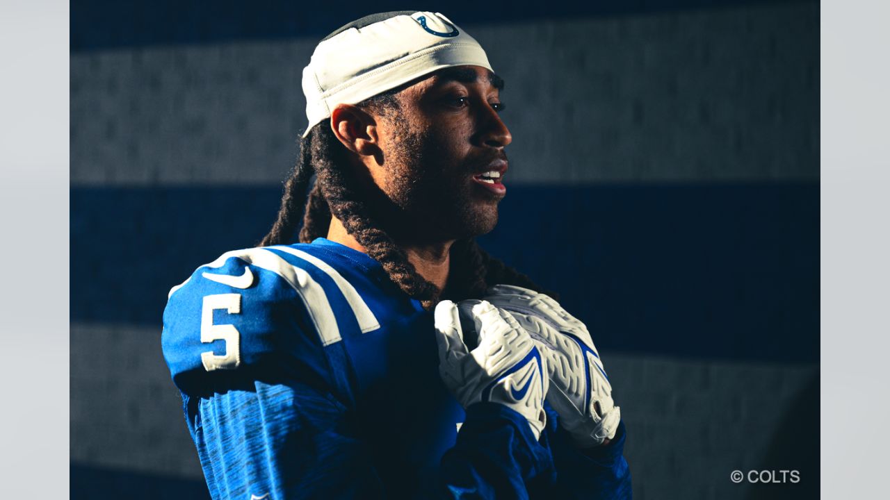 NFL Auction  Crucial Catch - Colts Stephon Gilmore Signed Game Issued  Jersey 2022 Season Size 38 With Captains Patch