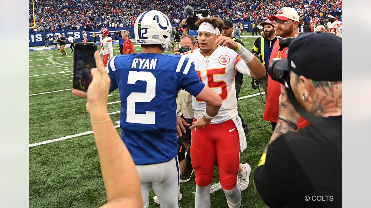 Colts celebrating their win over the Chiefs is must-see content