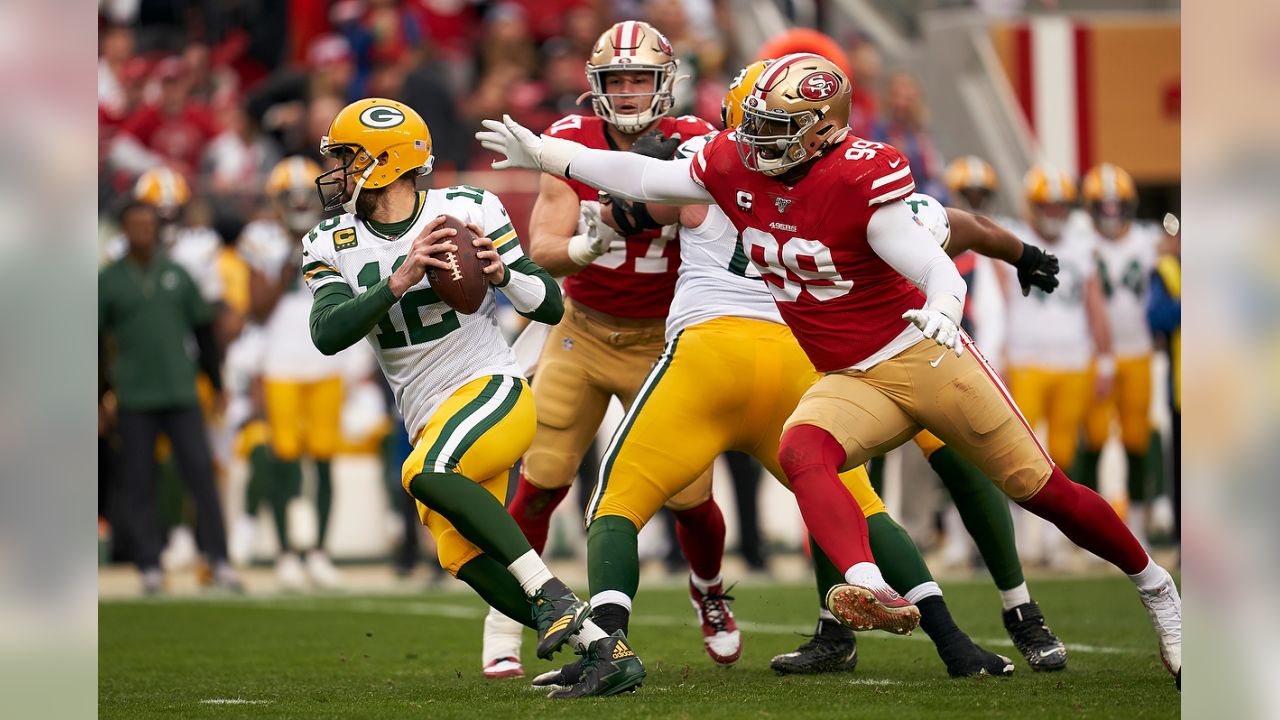 General views of Levi's Stadium prior to the NFL football NFC Championship  game between the Green Bay Packers and San Francisco 49ers, Sunday, Jan.  19, 2020, in Santa Clara, Calif. (Photo by