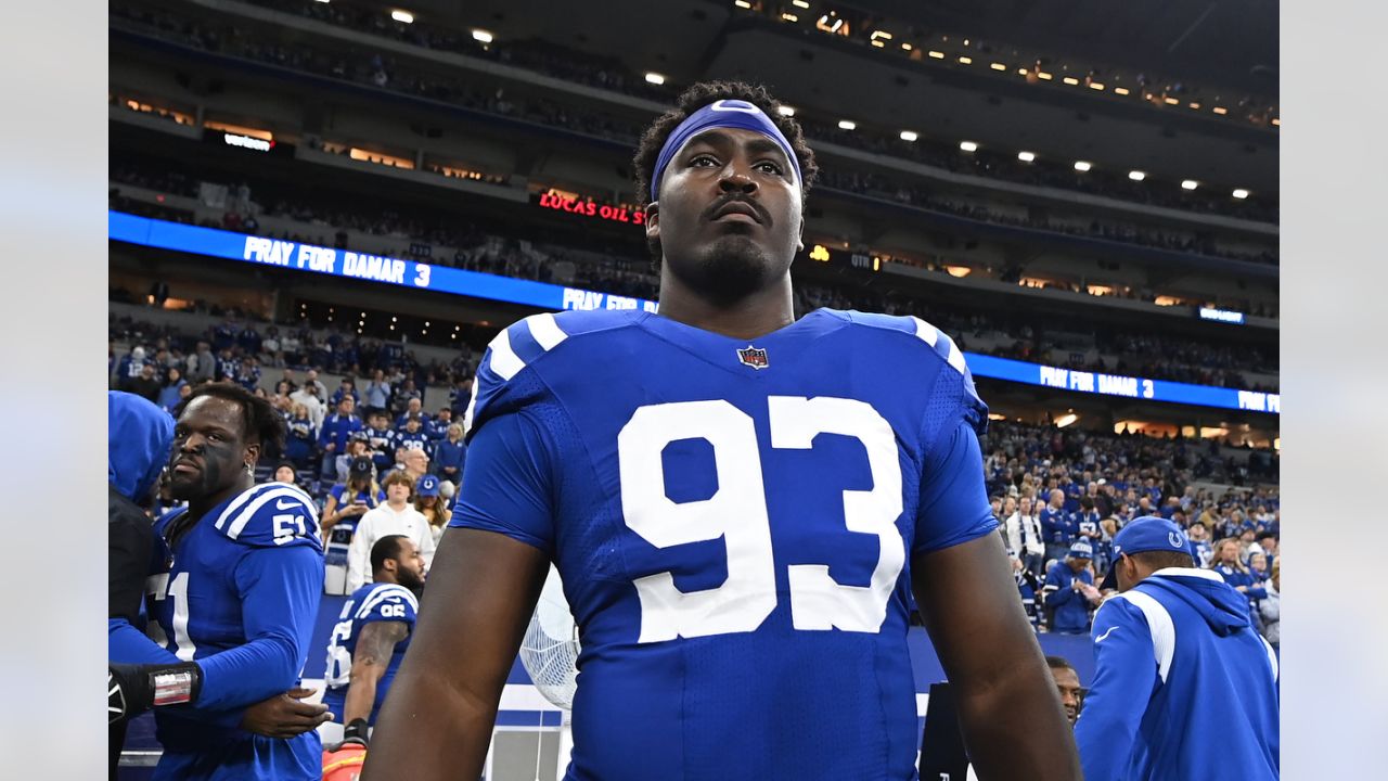 Indianapolis Colts defensive tackle Eric Johnson (93) on the