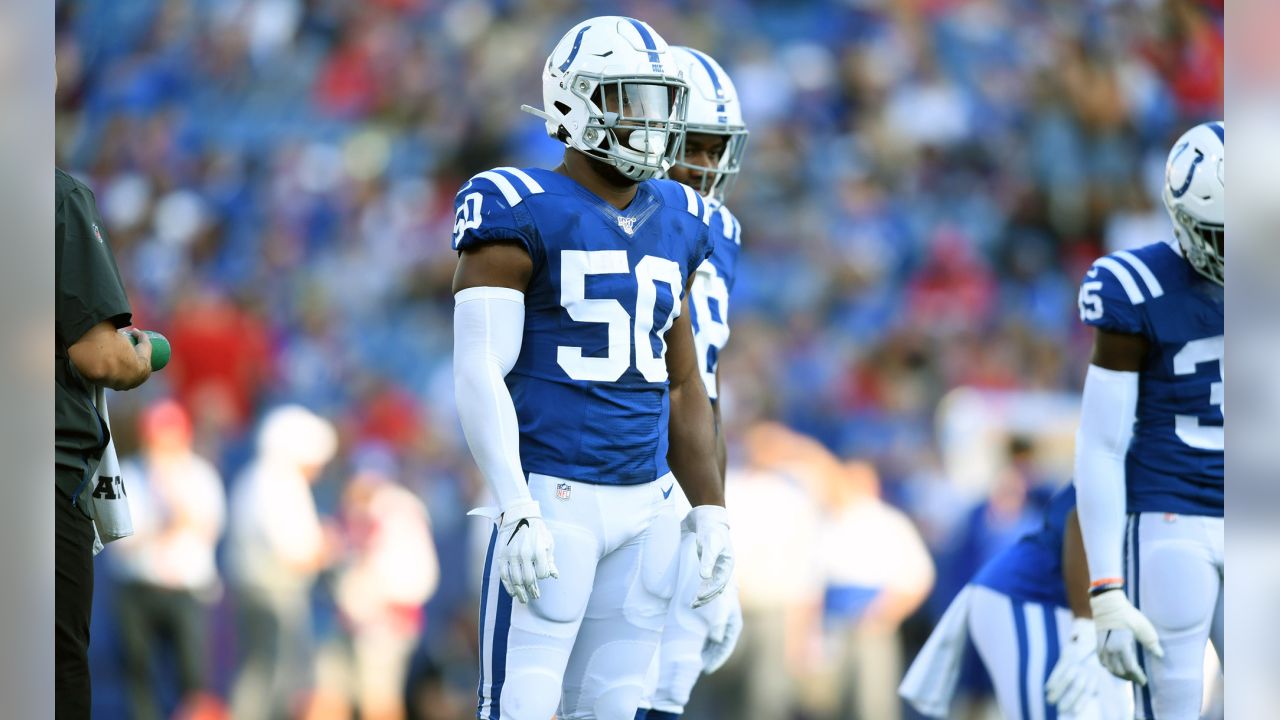 Indianapolis Colts running back Aca'Cedric Ware (38) during NFL football  preseason game action between the