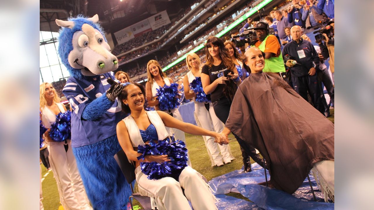 Indianapolis Colts Cheerleaders shave heads for a cause! - Science  Cheerleaders