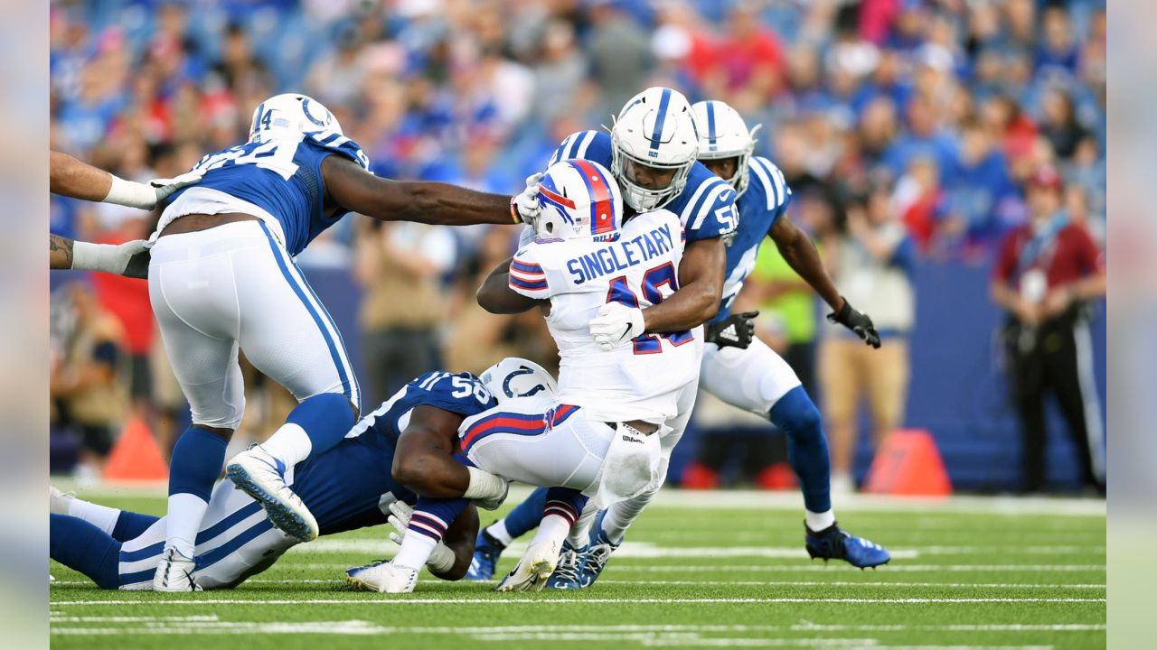 Indianapolis Colts running back Aca'Cedric Ware (38) during NFL football preseason  game action between the