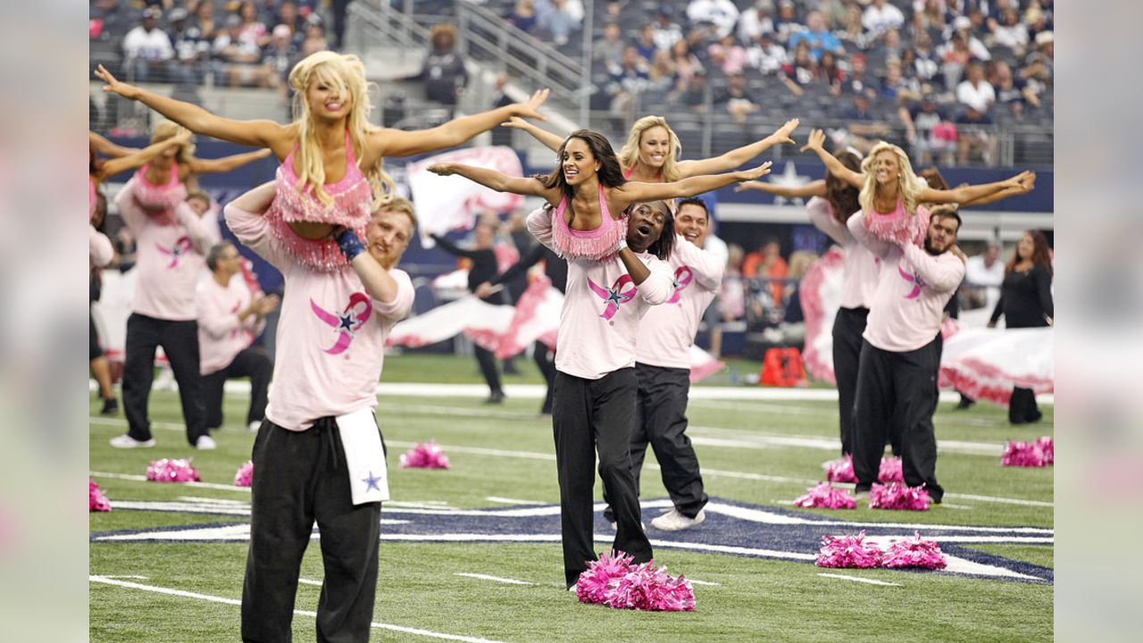 Dallas Cowboys Football Team Breast Cancer Awareness 3x5 Flag cheerleaders  komen