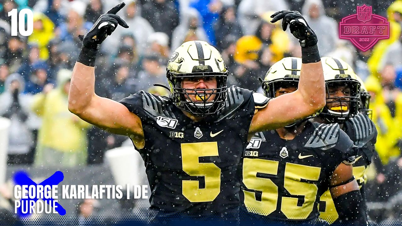 Purdue Football: NFL Draft - 2022 - George Karlaftis - Hammer and Rails