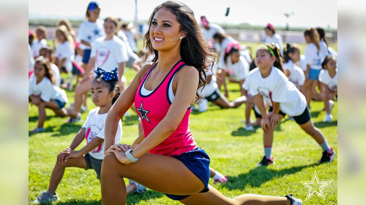 Dallas Cowboys Cheerleaders Lead Youth Camp In Oxnard California