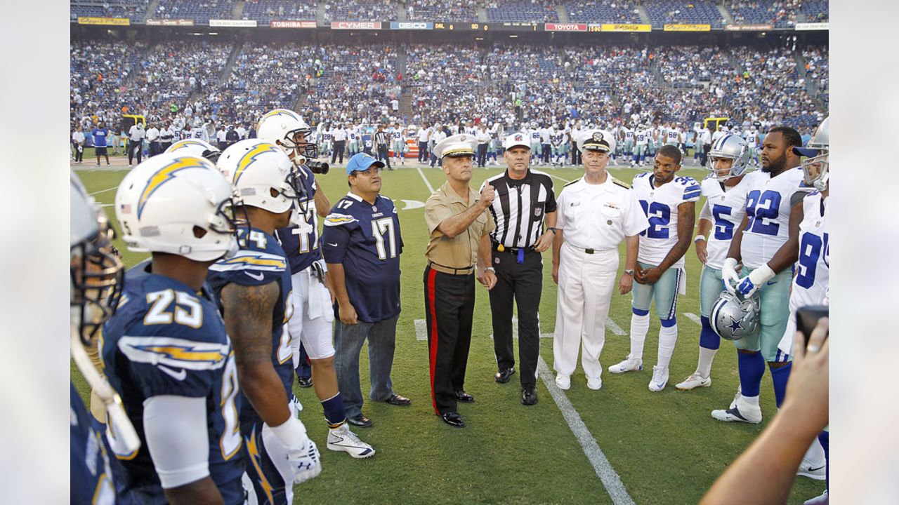 4 TICKETS CHARGERS Vs COWBOYS PRESEASON 8/20 - FRONT ROW PREMIERE