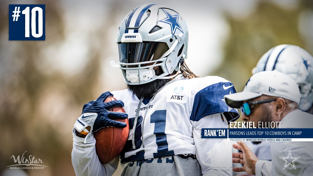 Ezekiel Elliott spotted at Cowboys' practice alongside Dak