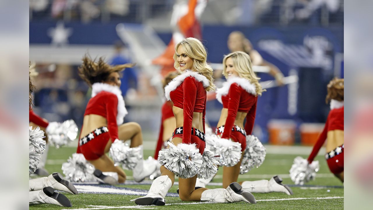 Dallas Cowboys Cheerleaders perform their annual Christmas themed