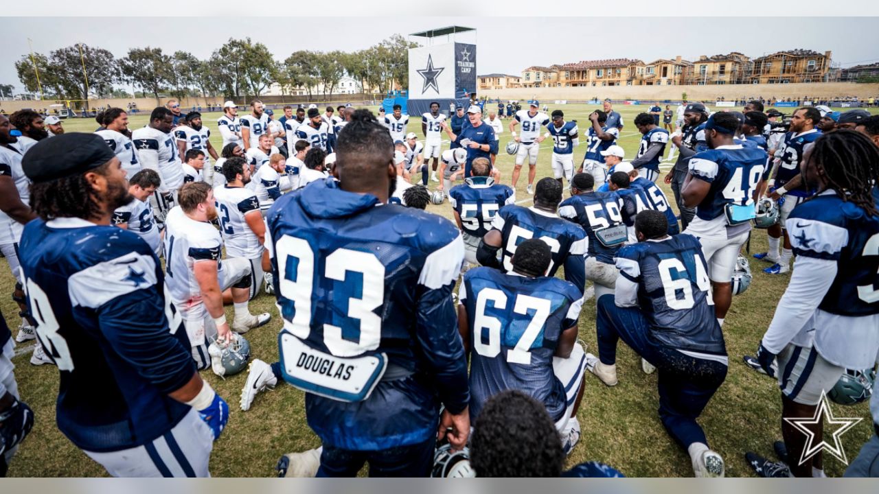 Dallas Cowboys offensive tackle Josh Ball (75) participates in drills at  the NFL football team's practice facility in Oxnard, Calif. Wednesday, Aug.  3, 2022. (AP Photo/Ashley Landis Stock Photo - Alamy