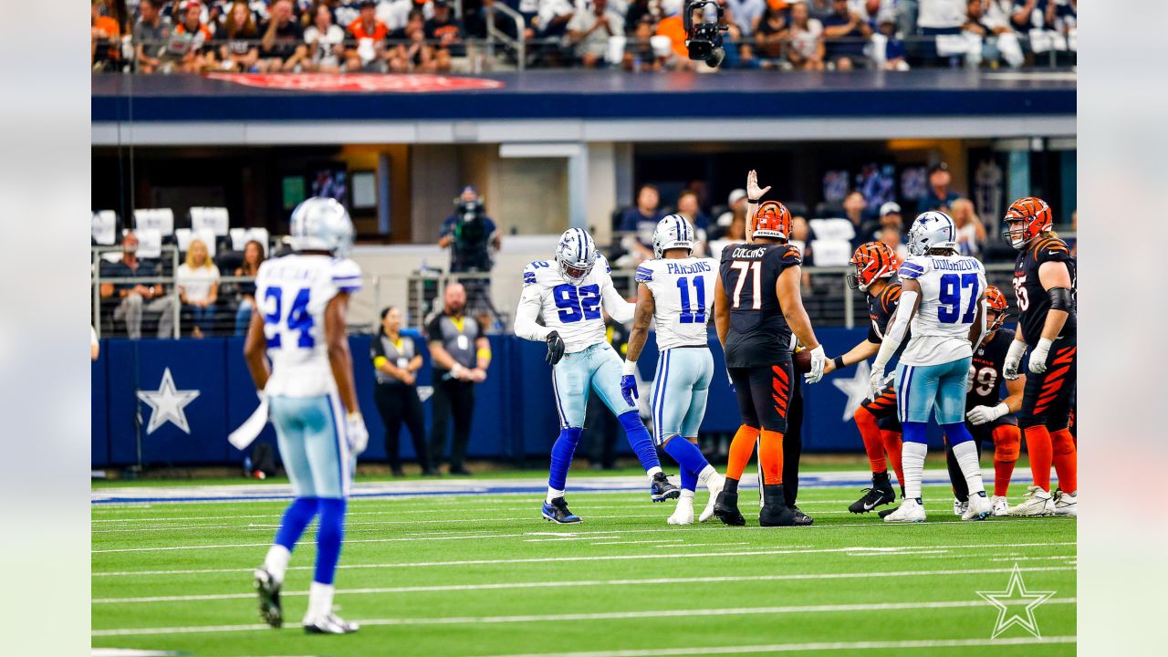 Cincinnati Bengals vs. Dallas Cowboys. Fans support on NFL Game