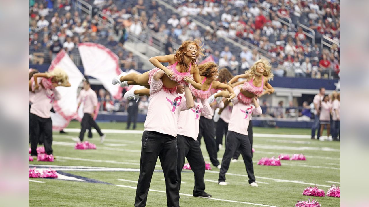 Dallas Cowboys Football Team Breast Cancer Awareness 3x5 Flag cheerleaders  komen