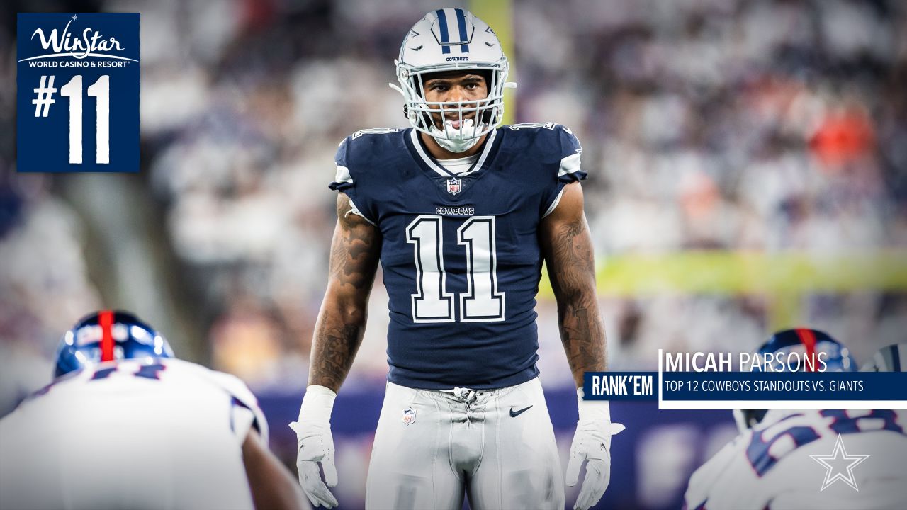 Rank'Em: Top 12 Cowboys Standouts vs. Giants