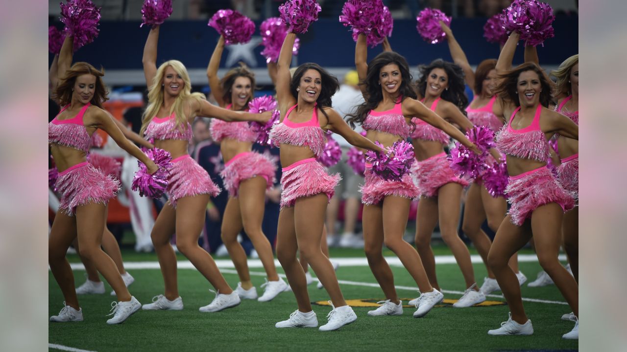 Dallas Cowboys Cheerleaders - Rockin' our pink pom-poms today for Breast  Cancer Awareness Month!!