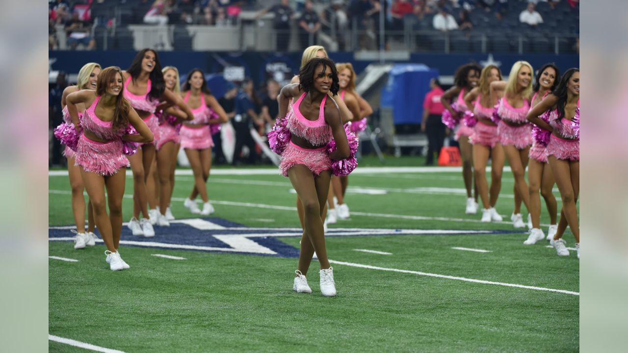 Dallas Cowboys Football Team Breast Cancer Awareness 3x5 Flag cheerleaders  komen