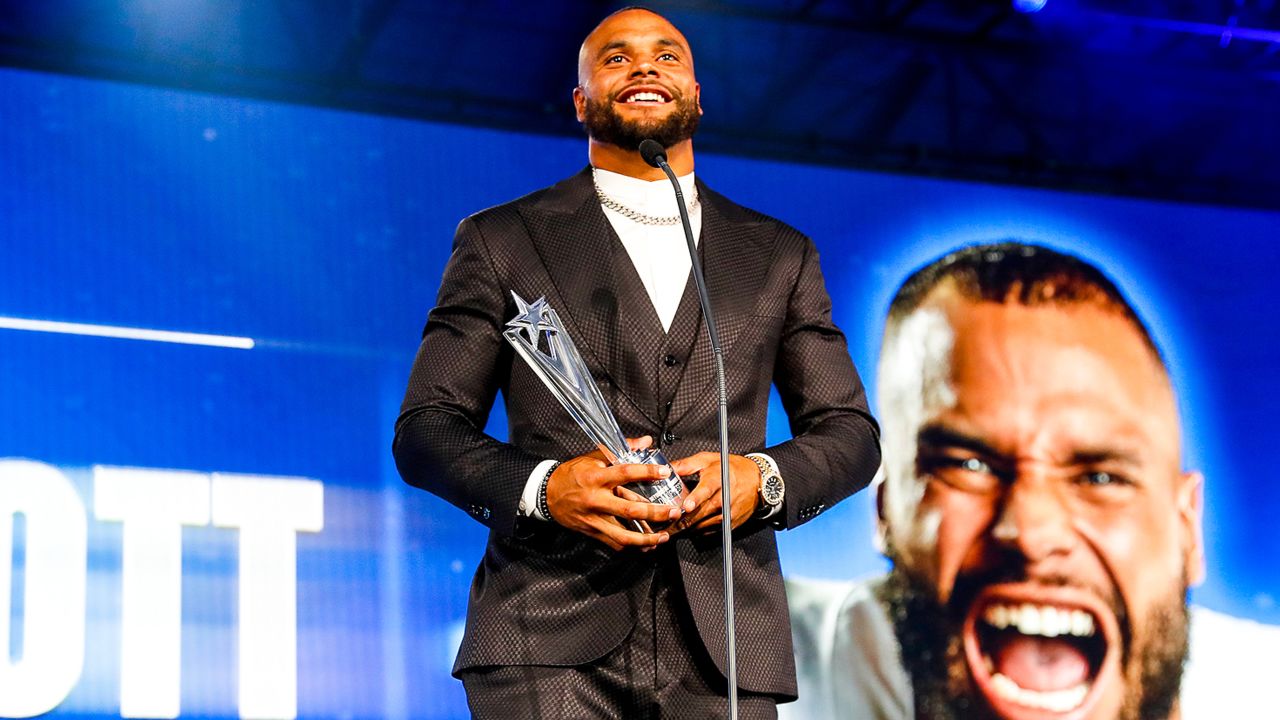 Dallas Cowboys arrive for season kickoff event in Frisco