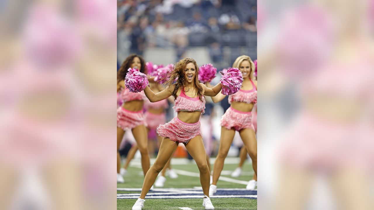 Dallas Cowboys Football Team Breast Cancer Awareness 3x5 Flag cheerleaders  komen