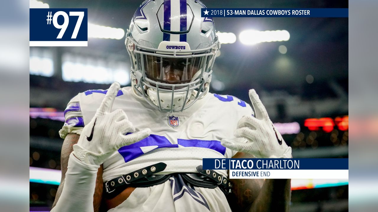 November 05, 2018:.Dallas Cowboys defensive end Taco Charlton (97