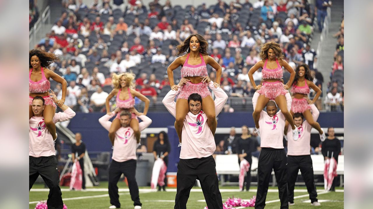 Dallas Cowboys Football Team Breast Cancer Awareness 3x5 Flag cheerleaders  komen