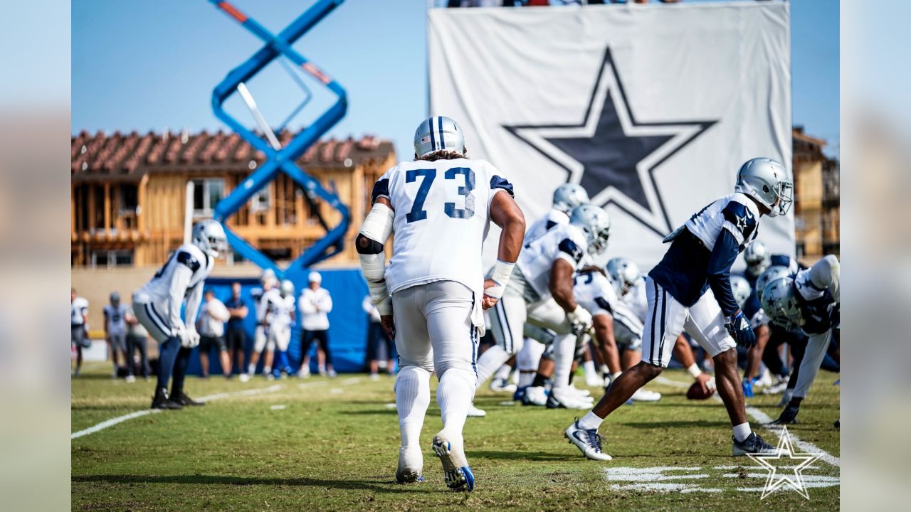 Dallas Cowboys offensive tackle Josh Ball (75) participates in drills at  the NFL football team's practice facility in Oxnard, Calif. Wednesday, Aug.  3, 2022. (AP Photo/Ashley Landis Stock Photo - Alamy