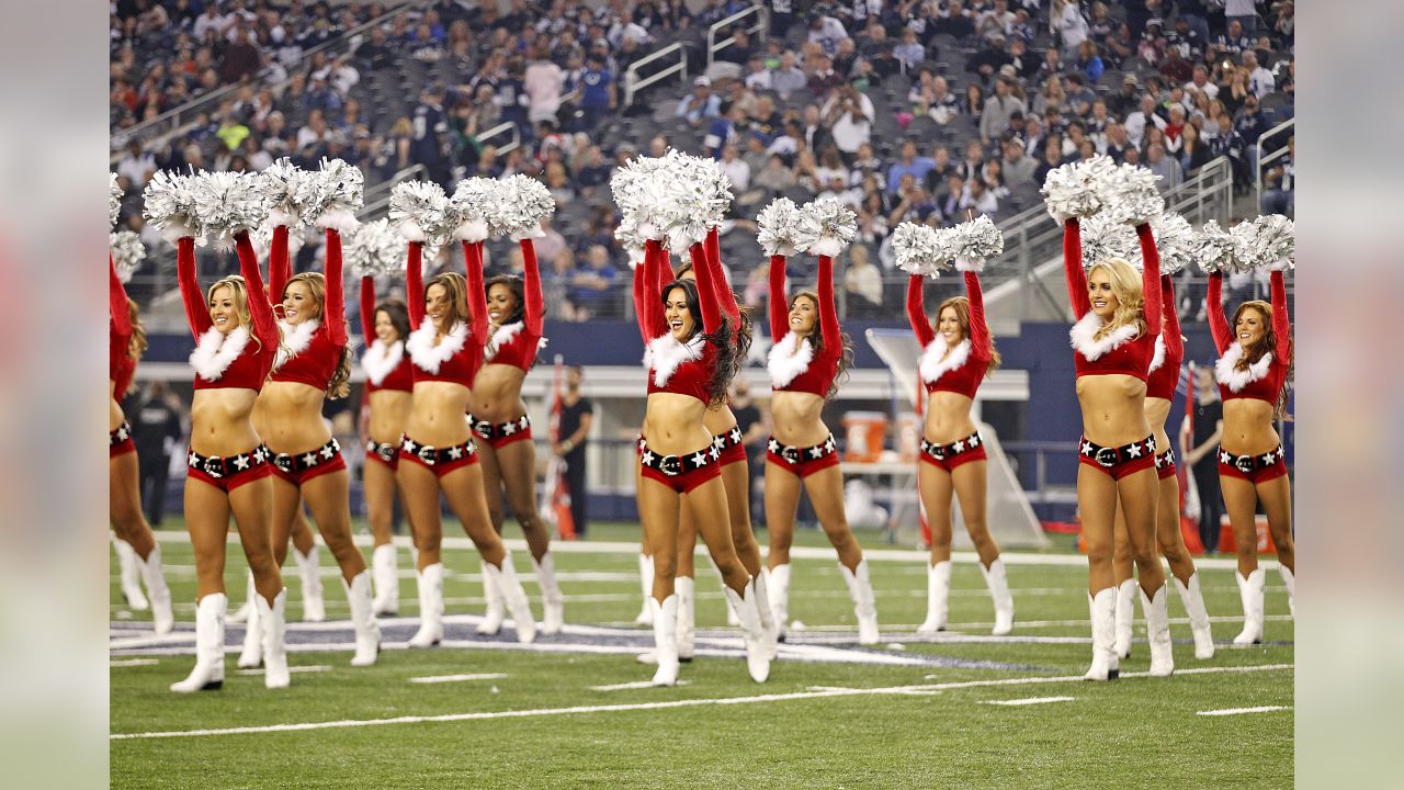 NFL cheerleaders at Christmas