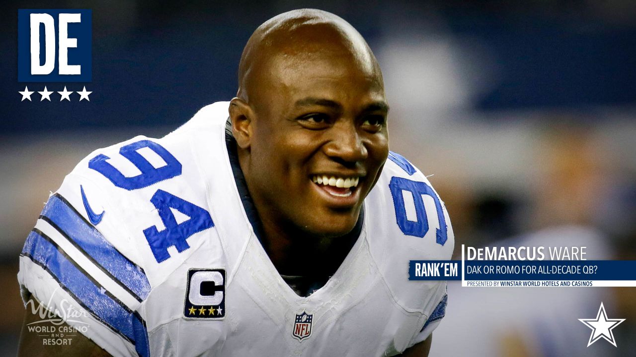 Dallas Cowboys linebacker DeMarcus Ware (94) rushes in first half