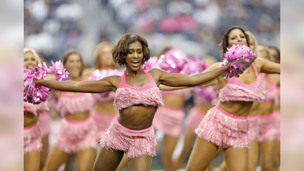 Falcons Cheerleaders Supporting Breast Cancer Awareness Month