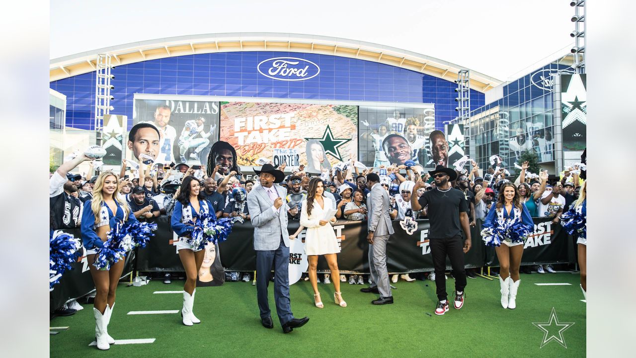 First Take Travels to The Star in Frisco for the Dallas Cowboys Inaugural  Blue Carpet & Season Kickoff Event - ESPN Press Room U.S.